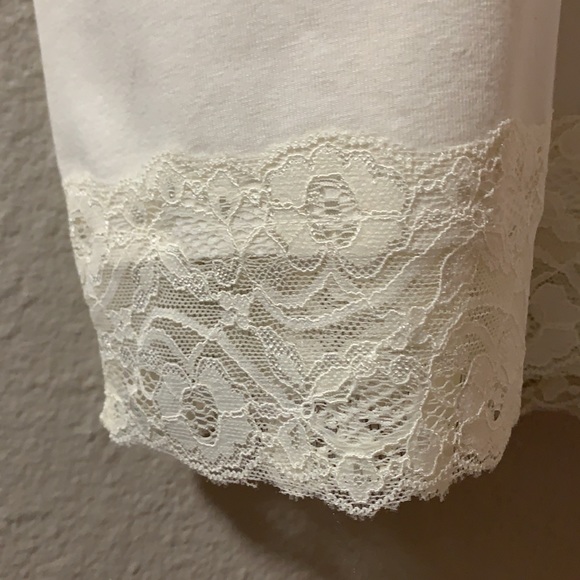 Women’s Within Cami Sz 2X women’s plus Size ivory cotton stretch lace trim boho - Picture 6 of 12